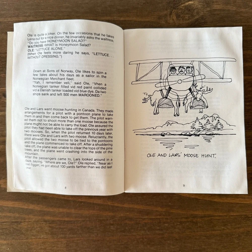 Red Stangland Ole & Lena Jokes Book III 1988 First Printing Norse Press Paperbac